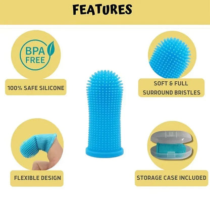 360° Dog & Cat Finger Toothbrush